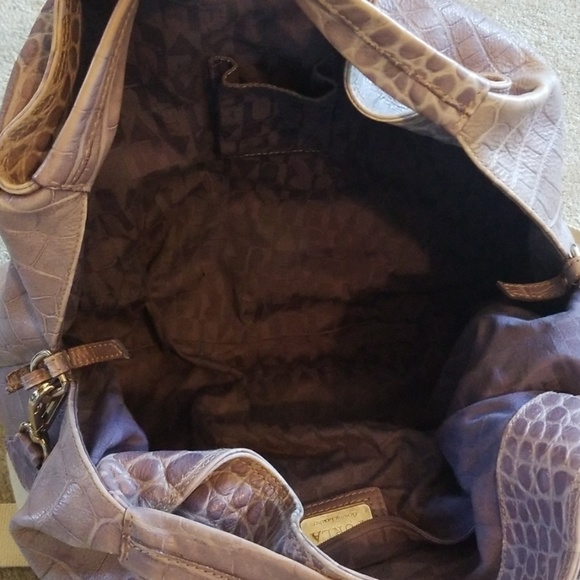 Furla Elisabeth embossed alligator leather satchel - Picture 3 of 8